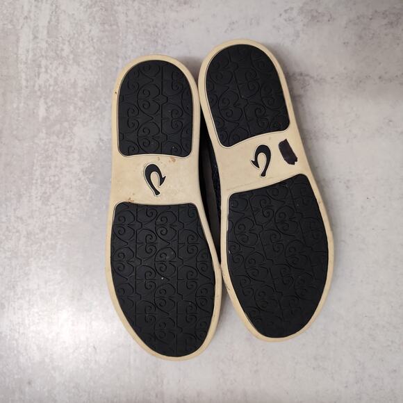 OluKai Pehuea Sneakers Navy Blue Mesh Upper Drop-In Heel Slip On Womens 9 - Picture 8 of 9